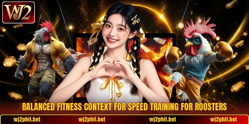 Balanced fitness context for Speed training for roosters