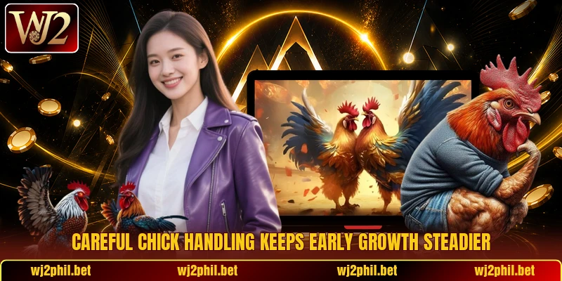 Careful chick handling keeps early growth steadier