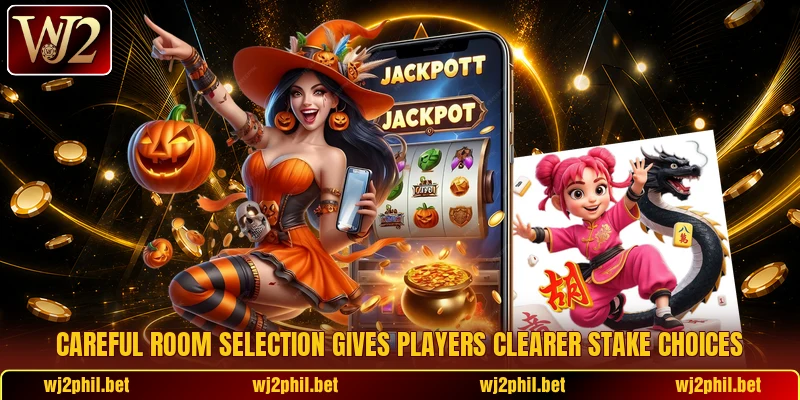 Careful room selection gives players clearer stake choices