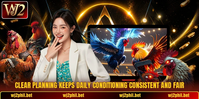 Clear planning keeps daily conditioning consistent and fair