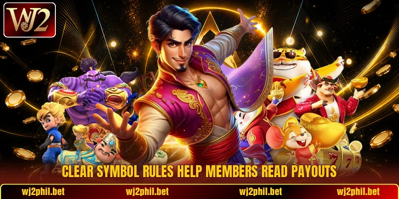 Clear symbol rules help members read payouts