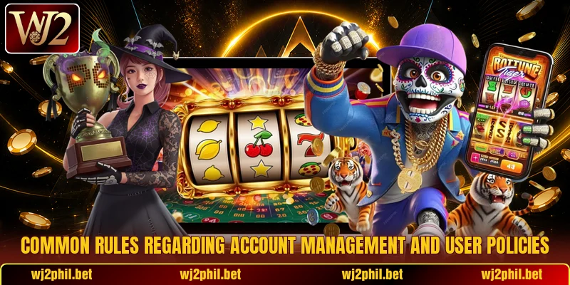 Common rules regarding account management and user policies