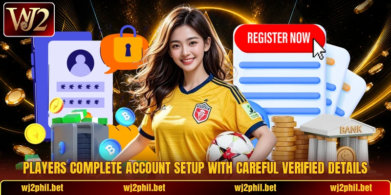 Players complete account setup with careful verified details