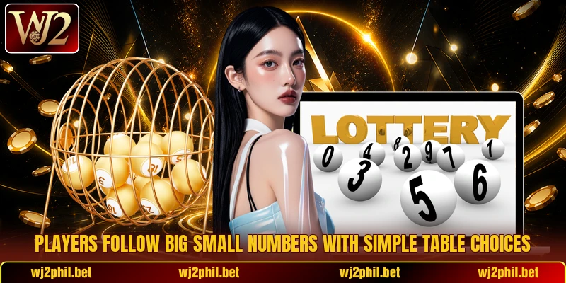 Players follow Big Small Numbers with simple table choices