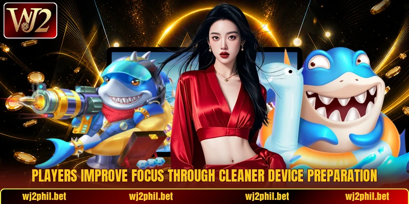 Players improve focus through cleaner device preparation