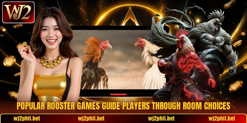 Popular rooster games guide players through room choices