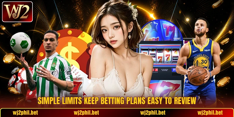 Simple limits keep betting plans easy to review