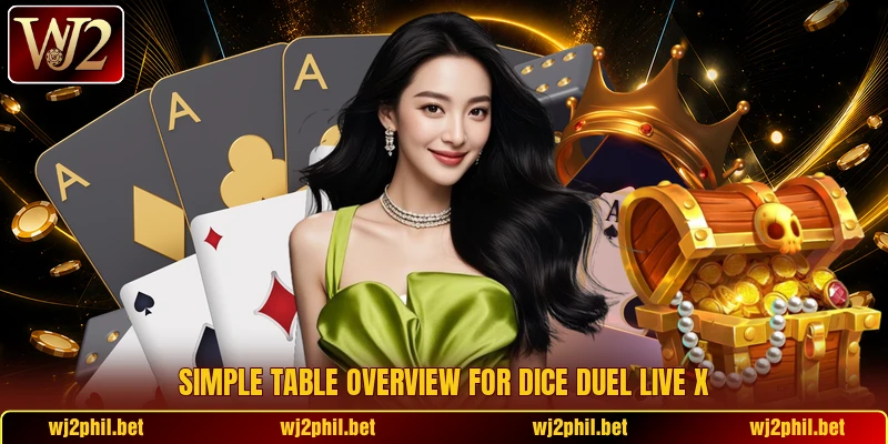 Simple table overview for Dice Duel Live X