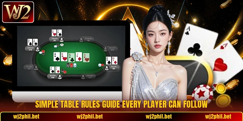 Simple table rules guide every player can follow